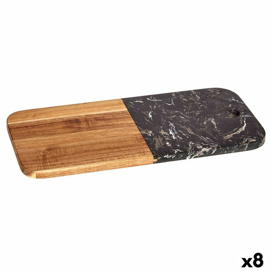 Cutting board Kinvara 78375 Black 18 x 1,5 x 38 cm (8 Units)