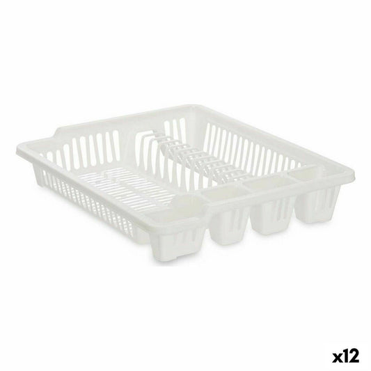 Draining Rack for Kitchen Sink Kinvara 2601405-2 White 46 x 8 x 37,5 cm (12 Units)