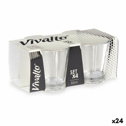 Glass Vivalto RYG6103 Transparent Glass 85 ml Coffee (24 Units)