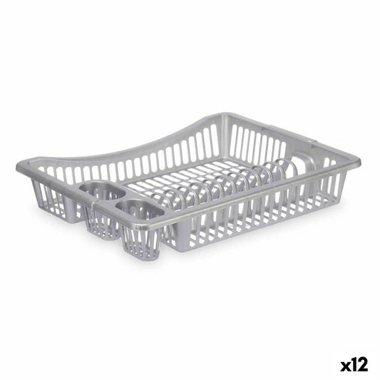 Draining Rack for Kitchen Sink Kinvara YMA04 1095 01 Silver 46 x 8 x 36 cm (12 Units)