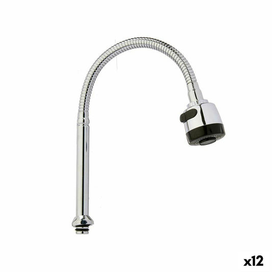 Kitchen Tap Kinvara 179 Black Silver Metal Plastic Extendable Multifunction (12 Units)