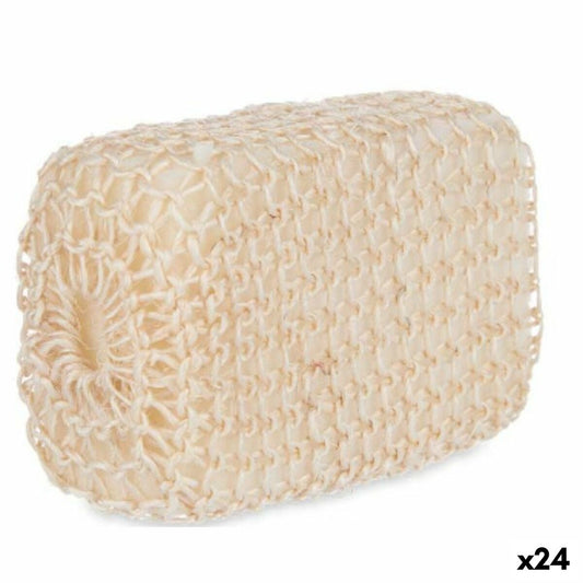 Body Sponge Berilo B7083-7 White Beige 9 x 14 x 6 cm (24 Units)