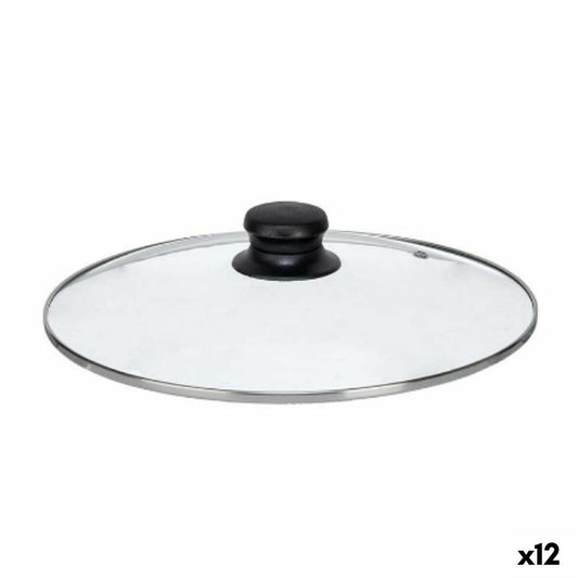 Pan lid Kinvara CN-SW1304-26CM Transparent Silver Crystal 26 cm (12 Units)