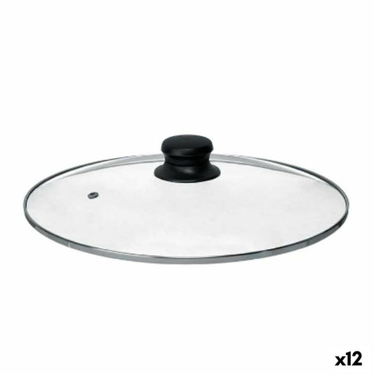 Pan lid Kinvara CN-SW1304-28CM Transparent Silver Crystal 28 cm (12 Units)