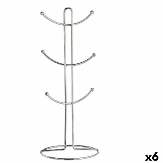 Cup hanger Kinvara W3154-1 Silver Metal 16 x 39 x 16 cm (6 Units)