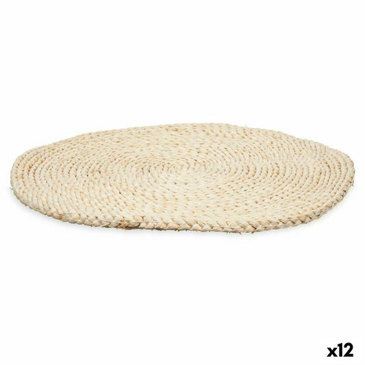 Table Mat Kinvara HWB23955-40CM Natural Esparto grass 40 x 40 x 2 cm (12 Units)