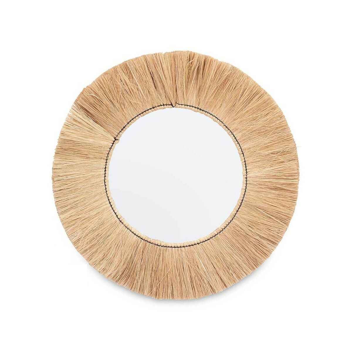 Wall mirror RI-6064 Brown 79 x 79 x 3 cm Circle