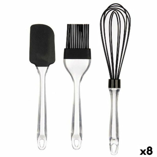 Set of Kitchen Utensils Kinvara KT11-5521D Silicone Plastic Bakery (8 Units)