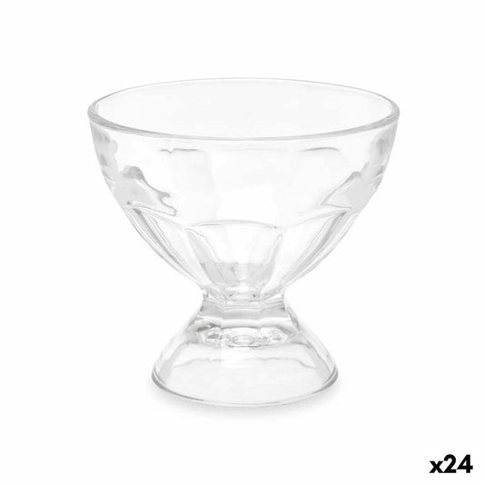 Ice Cream and Milk Shake Glass 280 ml Transparent Glass (24 Units)