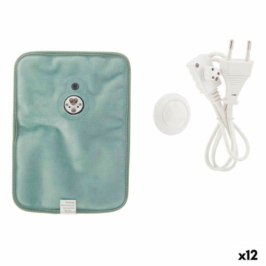 Electric Hot Water Bottle Hands Green Plastic 380 W Velvet (12 Units)