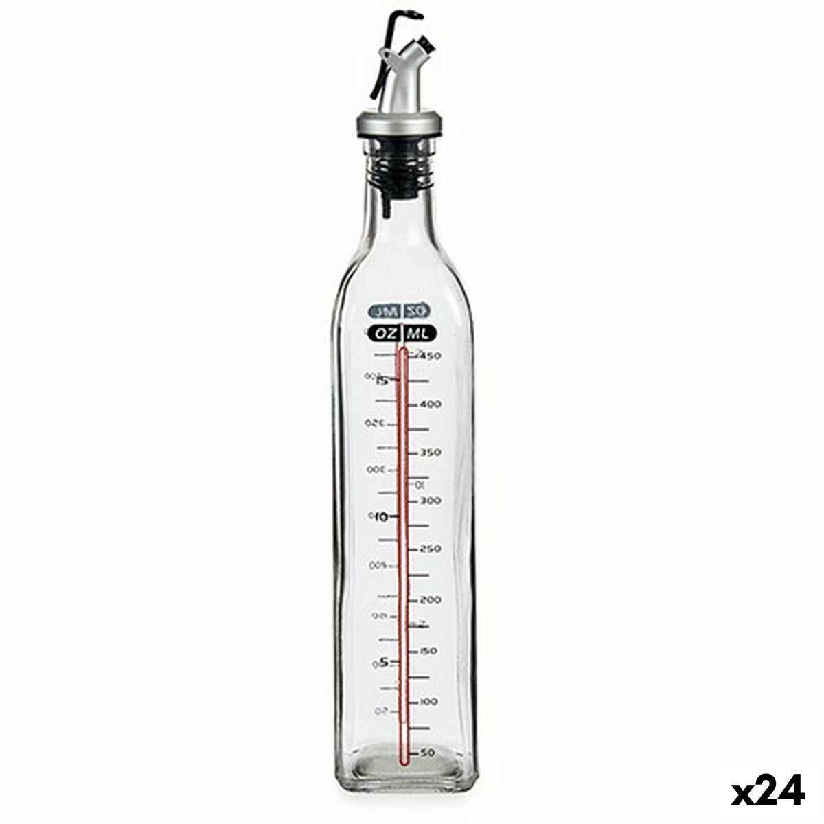 Cruet Vivalto YHP-F0425/DH12-D Transparent Glass 500 ml Meter (24 Units)