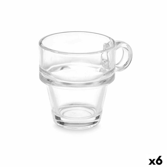 Cup Vivalto Z908-4/BHA6 Transparent Glass 90 ml (6 Units)