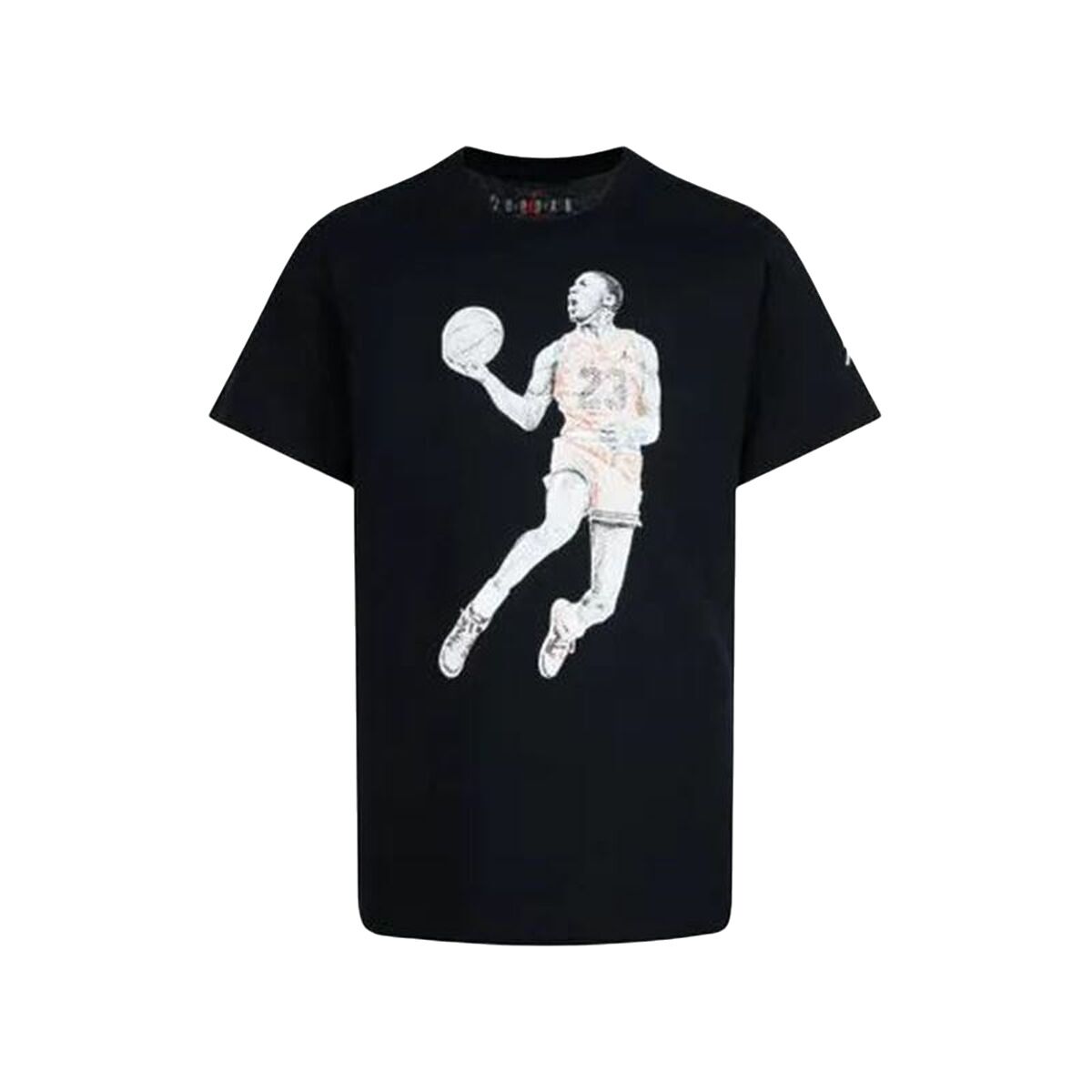 Child's Short Sleeve T-Shirt Jordan Air Black