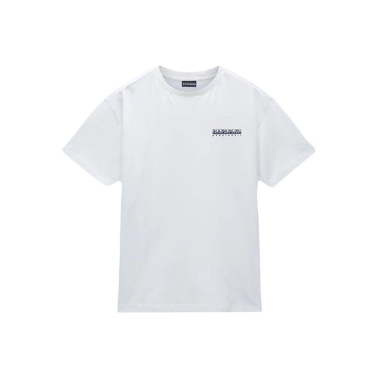 Men’s Short Sleeve T-Shirt Napapijri S-Linth Ss White