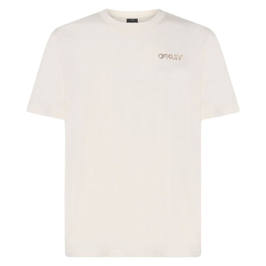 Men’s Short Sleeve T-Shirt Oakley Fingerprint B1B White