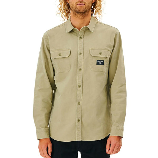 Men’s Long Sleeve Shirt Rip Curl Epic Beige