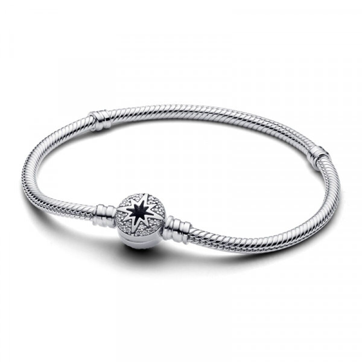 Ladies' Bracelet Pandora NORTH STAR CLASP SNAKE CHAIN - SIZE 19 19 cm Silver Pandora