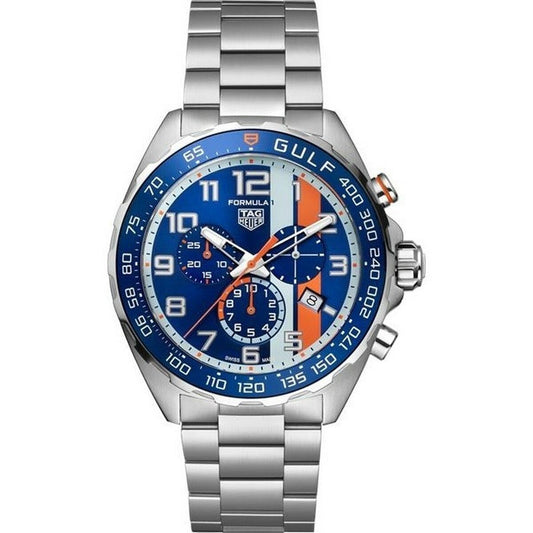 Men's Watch Tag Heuer FORMULA 1 GULF SPECIAL EDITION (Ø 43 mm) Tag Heuer