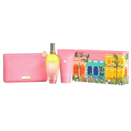 Women's Perfume Set Escada Brisa Cubana EDT 3 Pieces