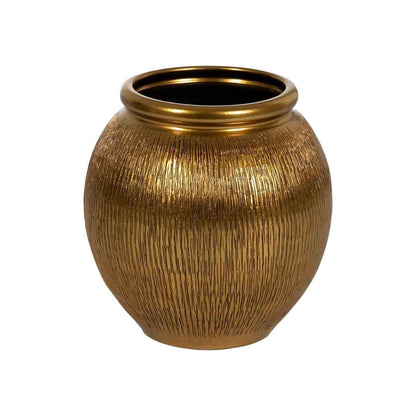 Vase Golden Ceramic 34 x 34 x 50 cm