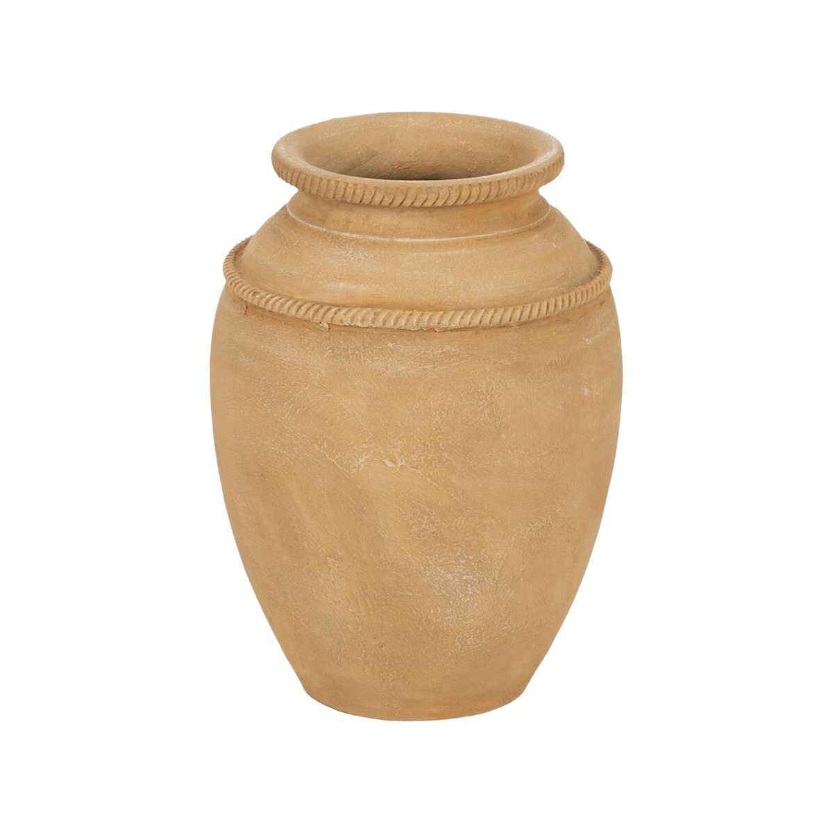 Vase Yellow Ceramic 27 x 27 x 37 cm