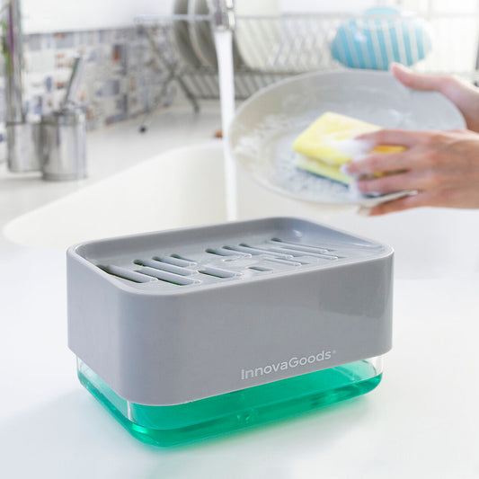 2-in-1 Soap Dispenser for the Kitchen Sink Pushoap InnovaGoods