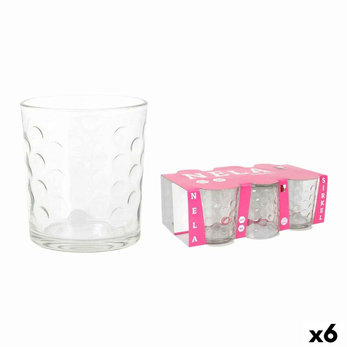 Set of glasses Inde Sirkel 6 Pieces (6 Units)