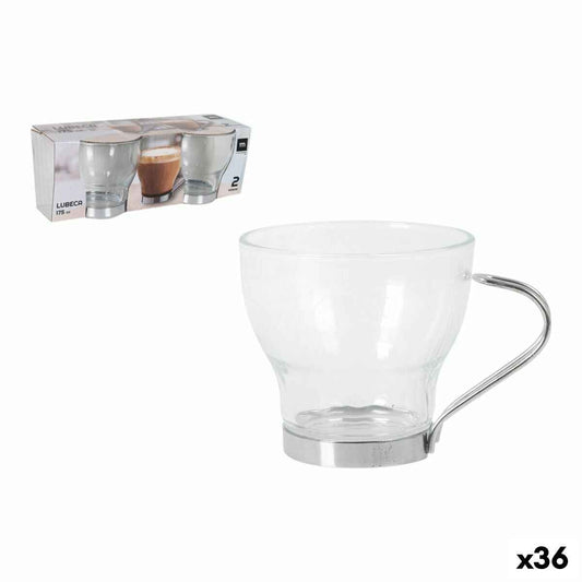 Set of glasses Inde Lubeca 175 ml 2 Pieces (36 Units)