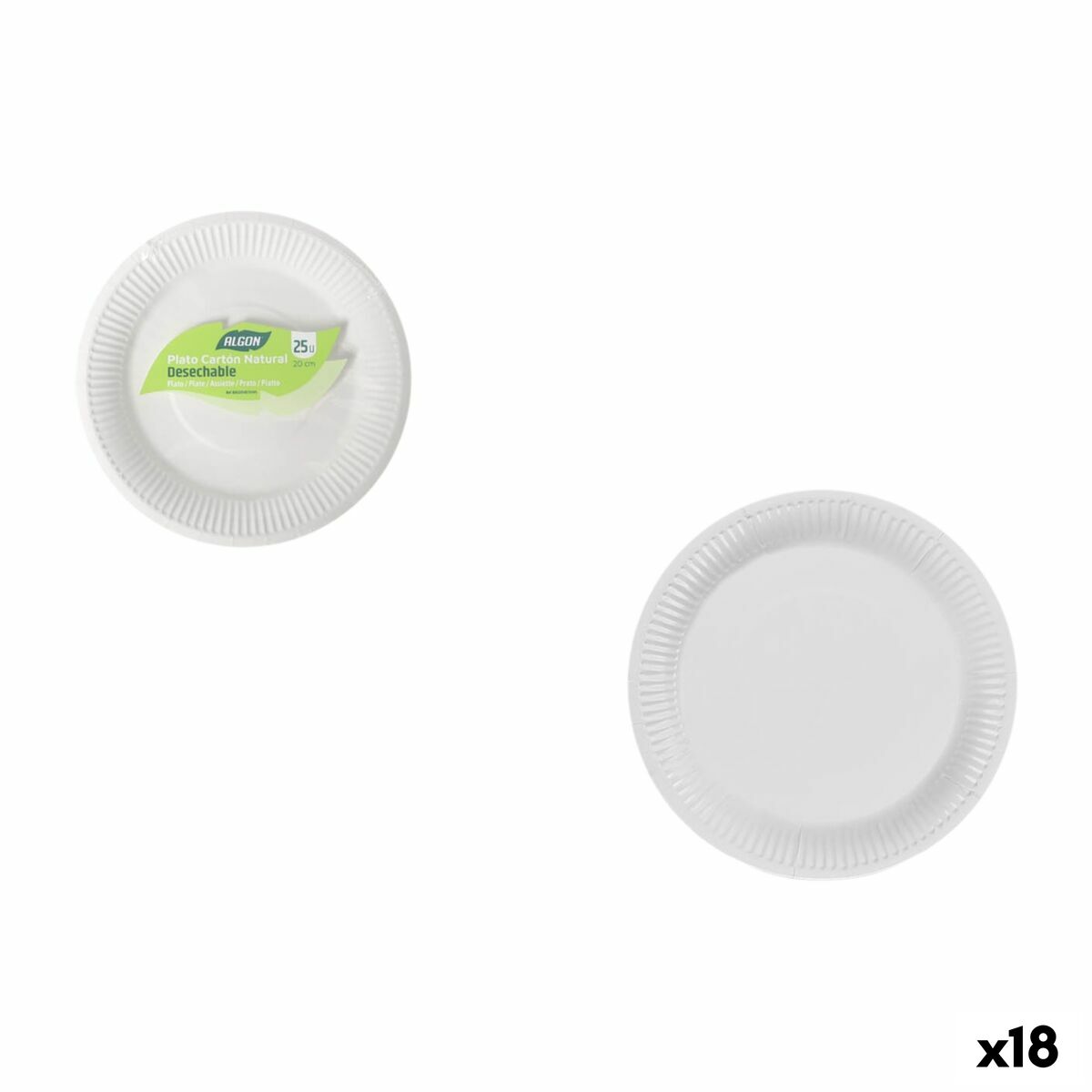 Plate set Inde 20 cm 25 Pieces (18 Units)