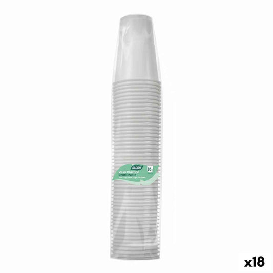 Set of glasses Inde White 300 ml 50 Pieces (18 Units)