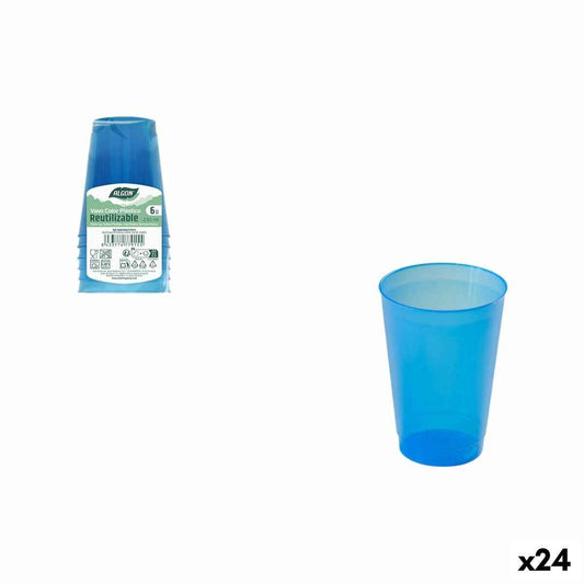 Set of glasses Algon 230 ml 6 Pieces (24 Units)