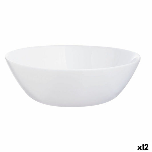 Snack Bowl Luminarc Zelie White Glass (12 Units)