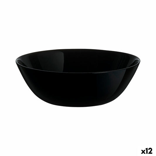 Snack Bowl Luminarc Zelie Negro Black Glass (12 Units)