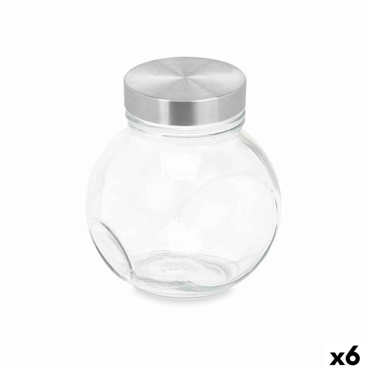 Biscuit jar Vivalto CW-74-4/TH6 Transparent Glass 460 ml 10 x 11 x 10 cm (6 Units)