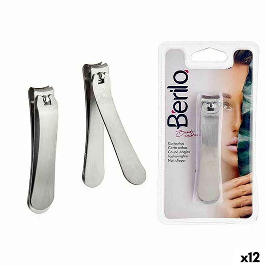 Nail clipper Berilo 1703240 Silver Metal (12 Units)