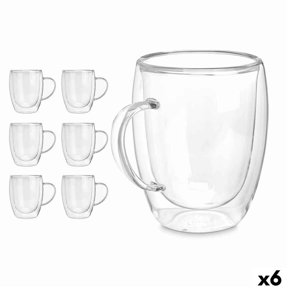 Mug Vivalto OCT-DG2225L Transparent 340 ml (6 Units)