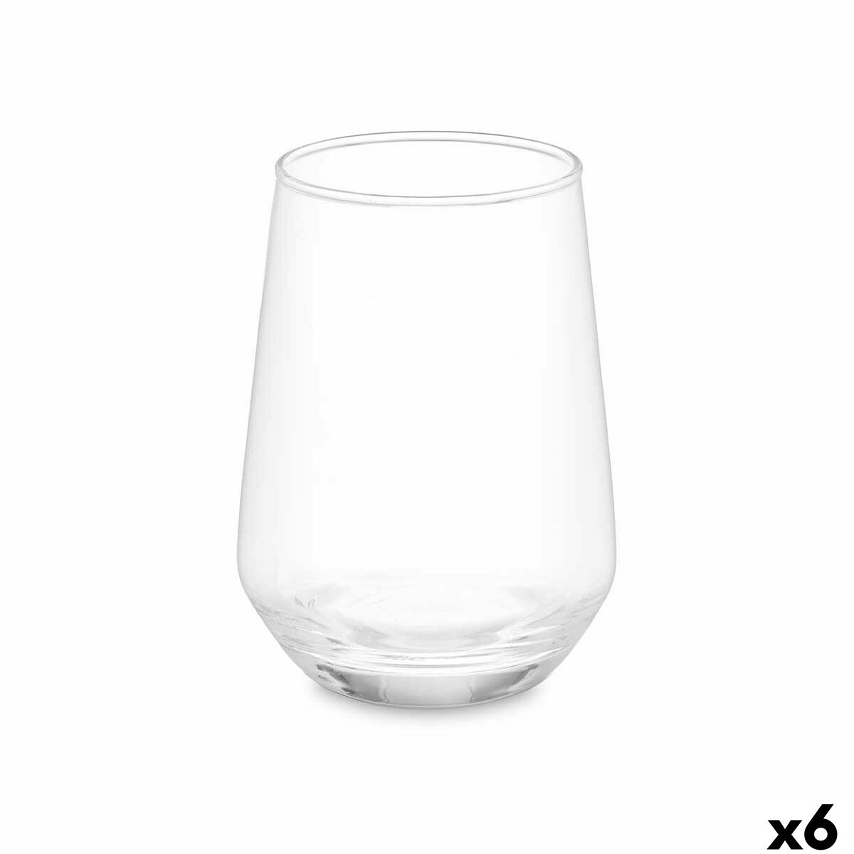 Glass for water Vivalto 67018-1/BHZ6 Transparent Glass 390 ml (6 Units)